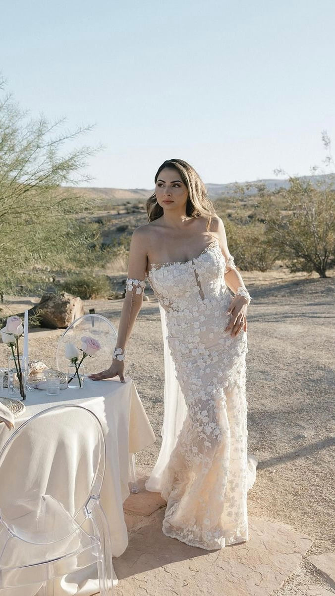 Ava/ Blush Mermaid Wedding Dress
