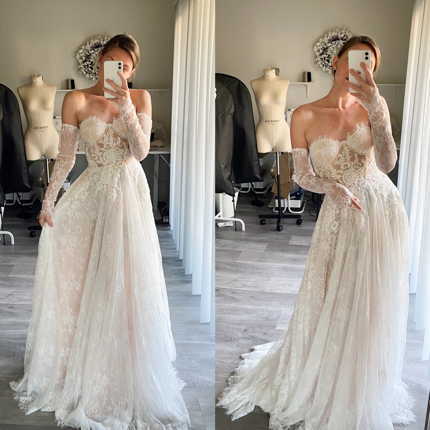 Lace wedding dress