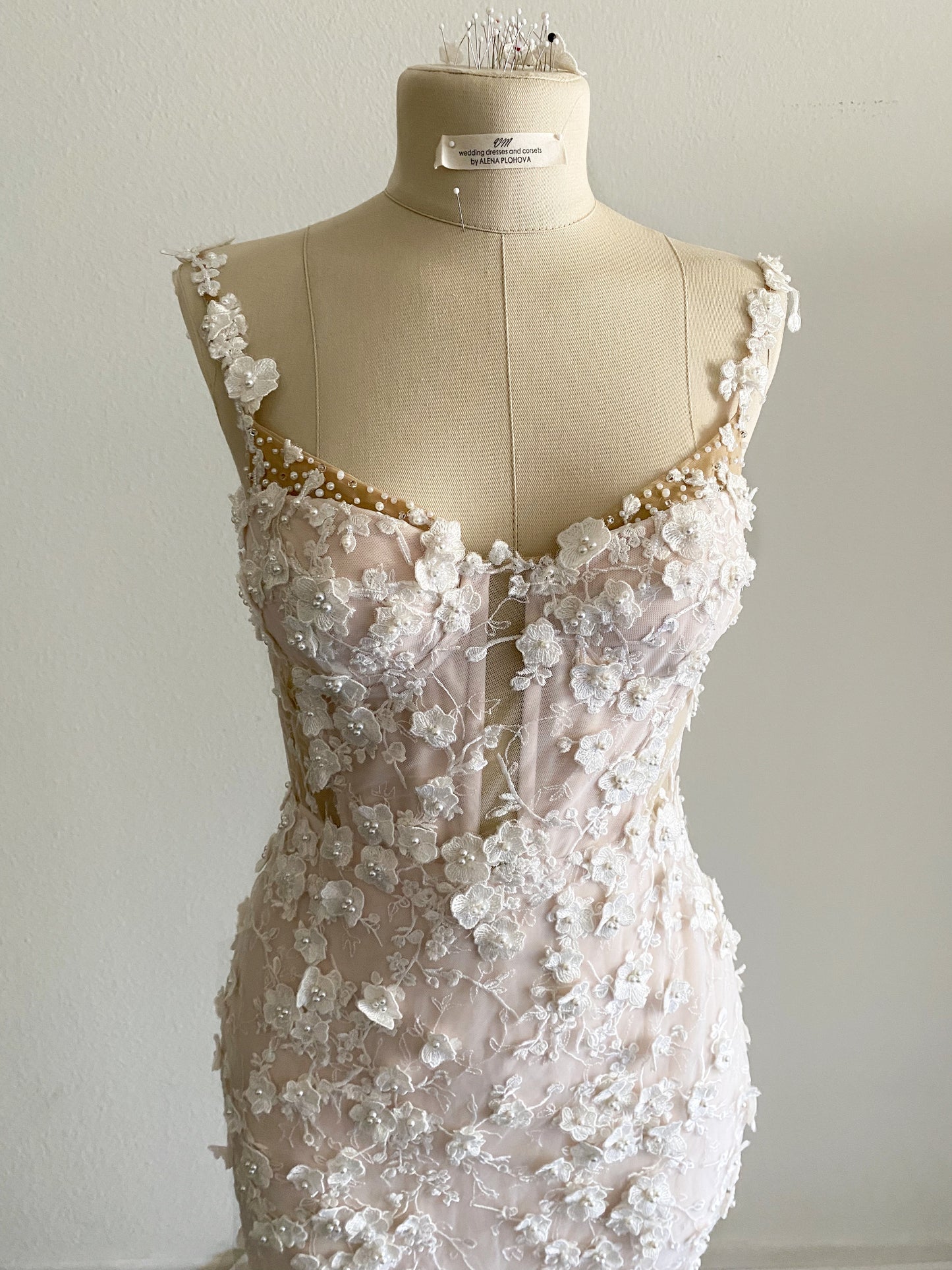 Ava/ Blush Mermaid Wedding Dress