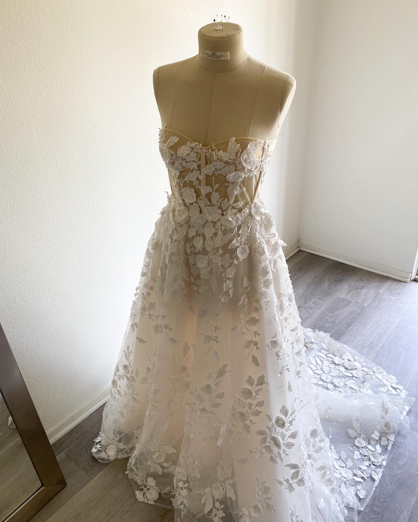 Bella/ Boho A -Line Wedding Dress with a train