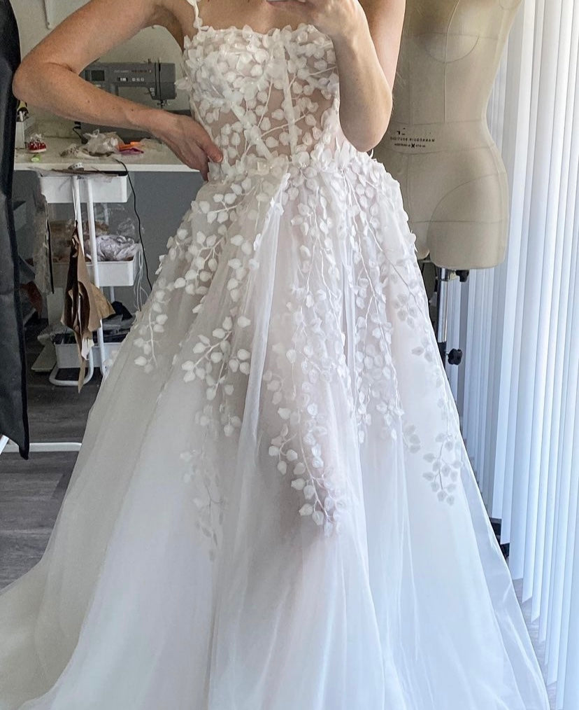 Off white wedding dress