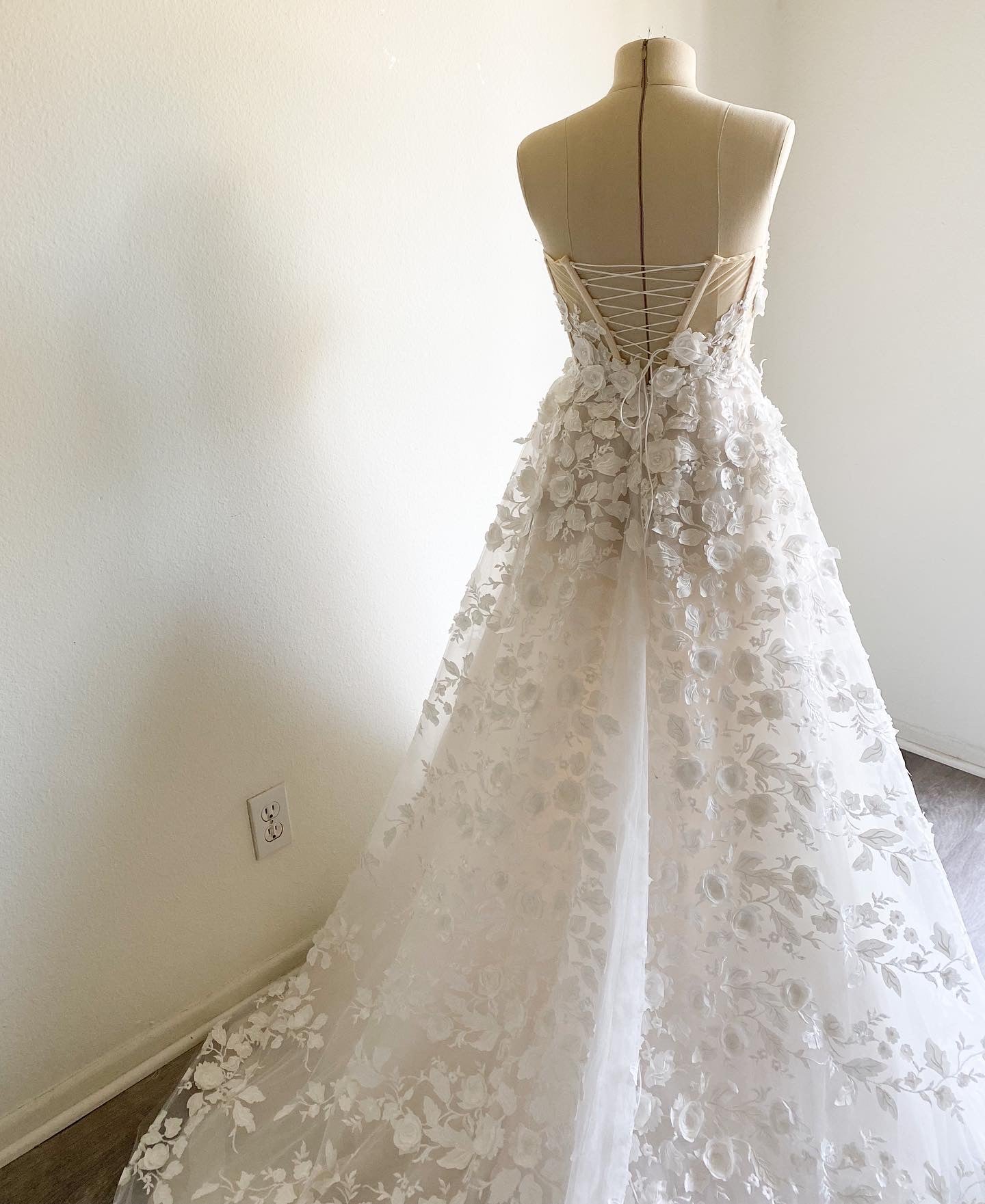 Bella/ Boho A -Line Wedding Dress with a train