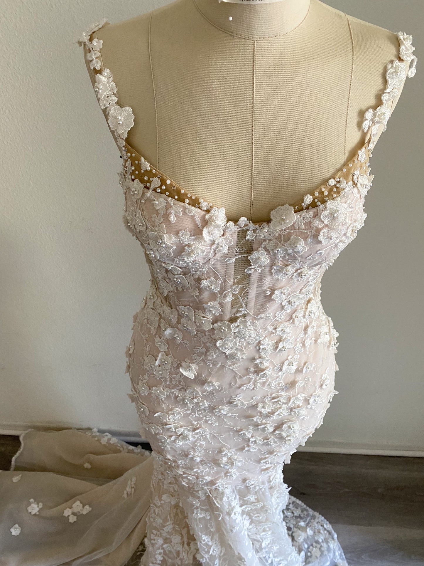 Ava/ Blush Mermaid Wedding Dress