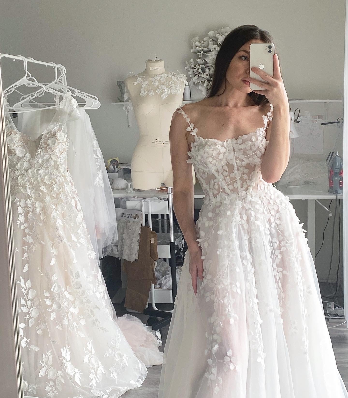 Beach wedding gown