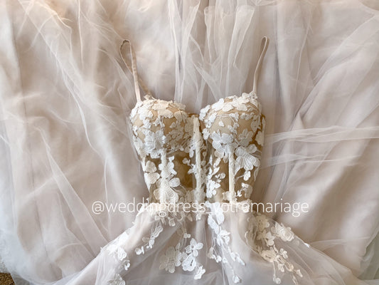 Blush wedding dress