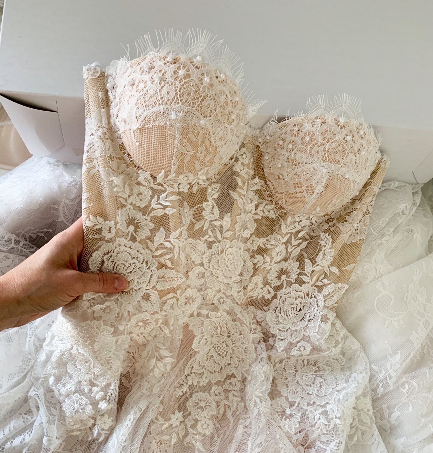 Off white wedding dress