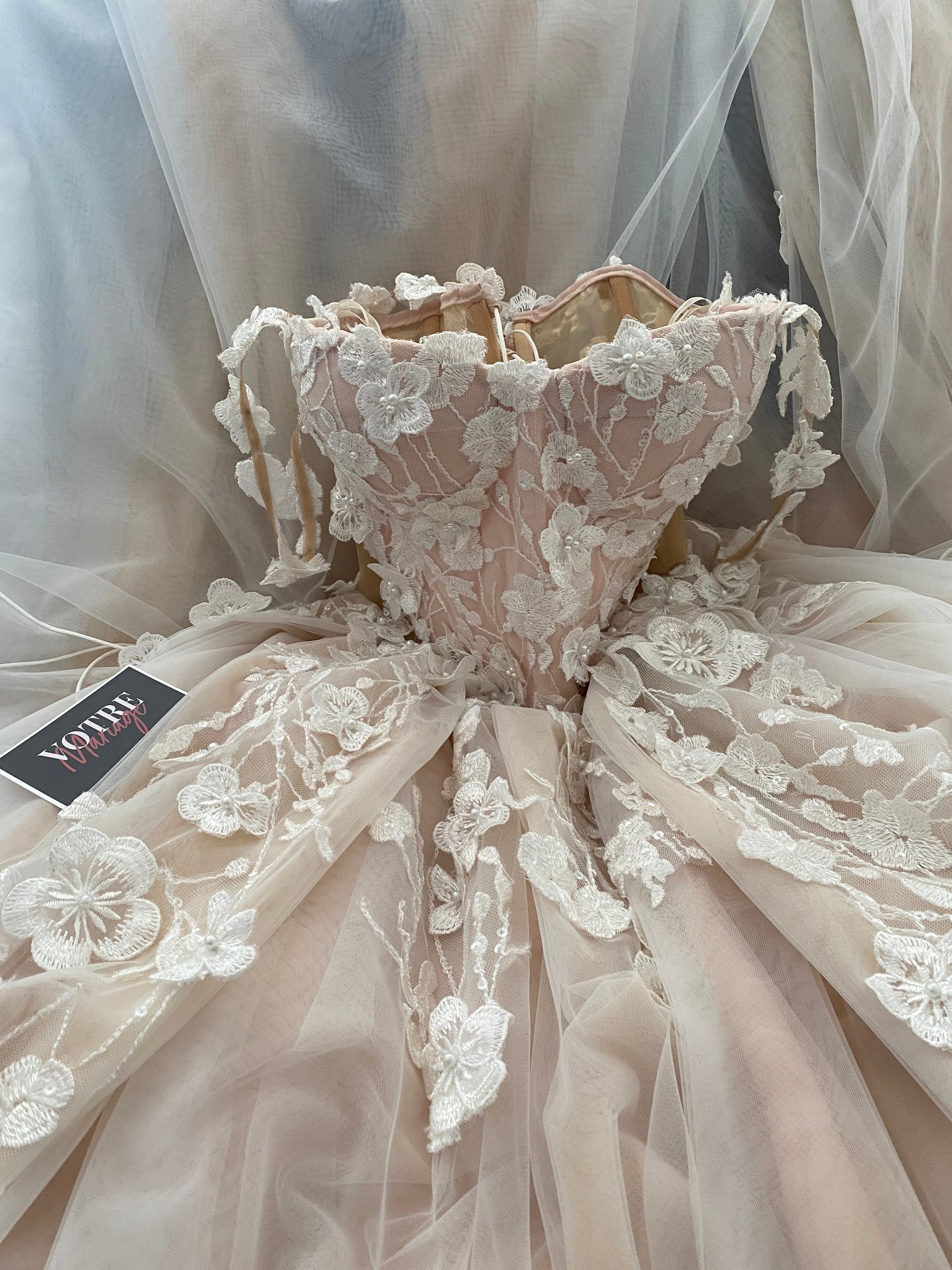 Tulle wedding dress