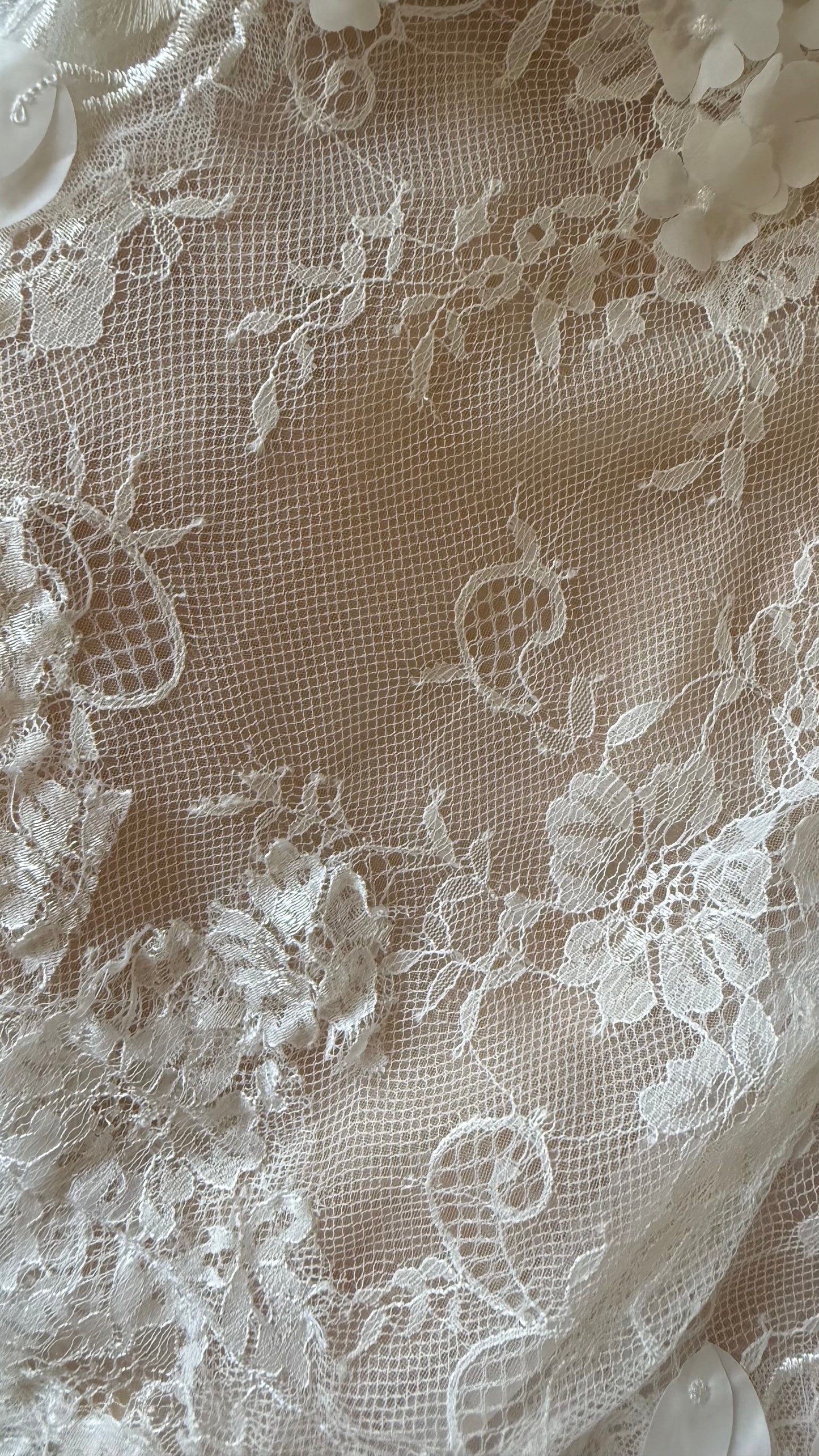 Mini wedding dress with detachable sleeves. Custom order