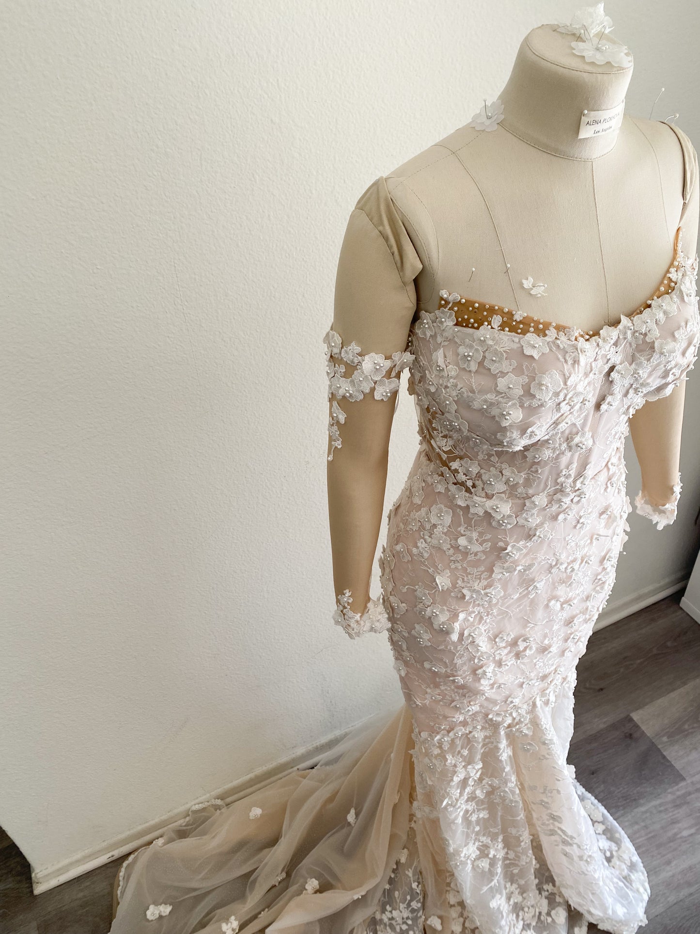 Ava/ Blush Mermaid Wedding Dress