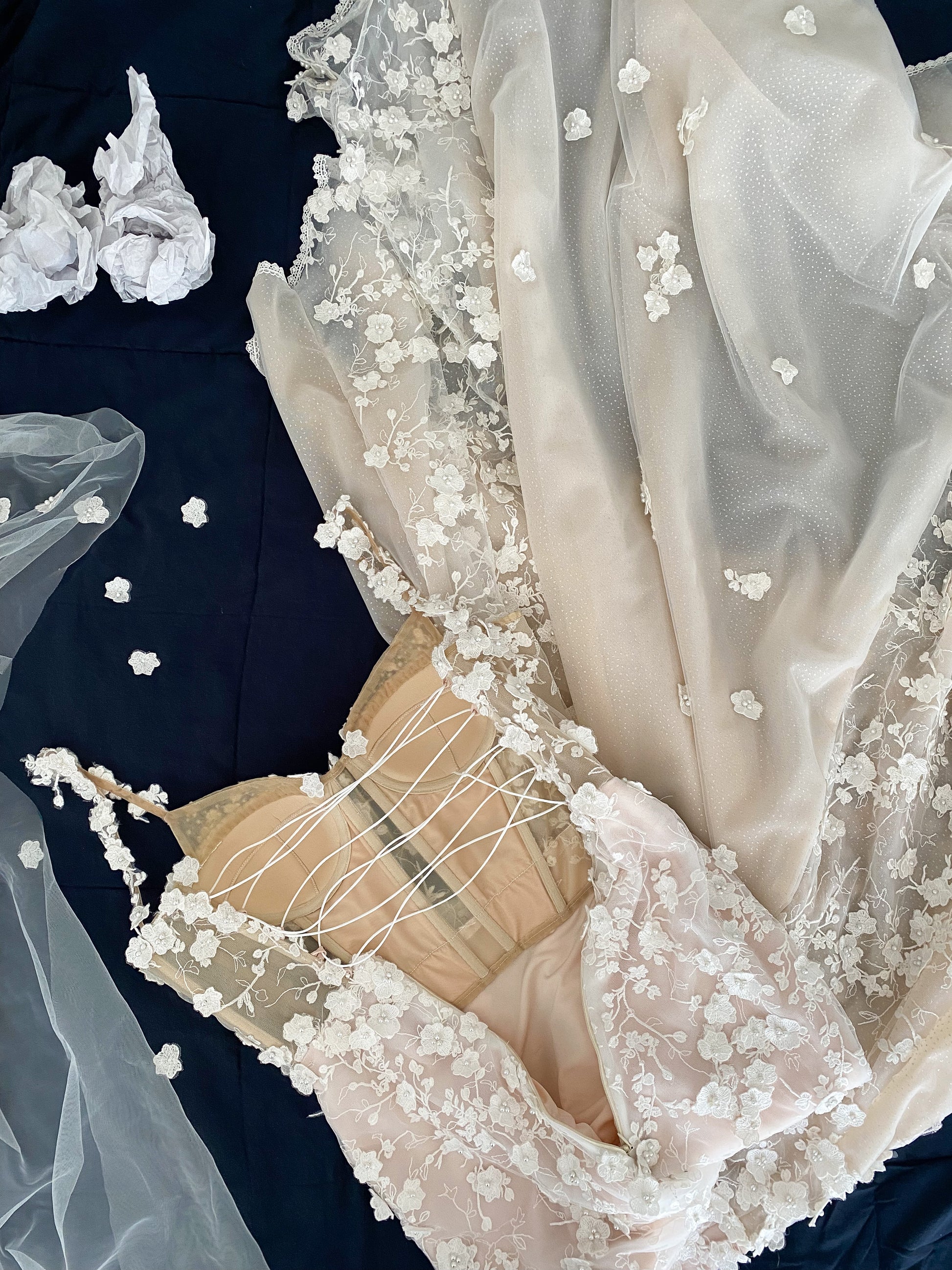 Blush Mermaid Wedding Dress – Wedding dresses by Alena Plokhova